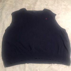 Pre-owned Mens Polo by Ralph Lauren Cotton V Neck Vest Size 2XB Big 2XL